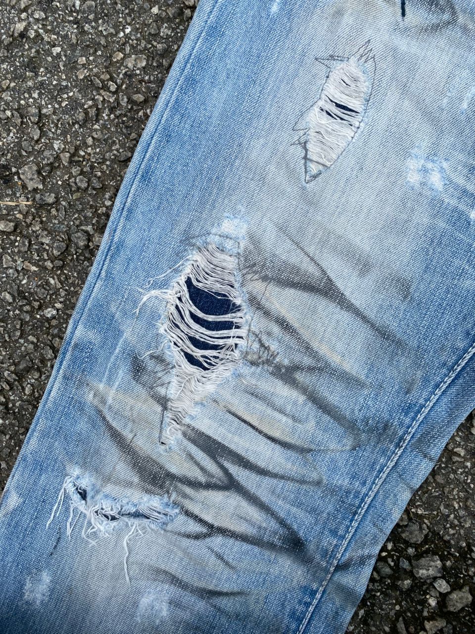 Japanese Brand VINTAGE URBAN BLEACH COLOUR DISTRESSED DENIM Size US 33 - 9 Thumbnail