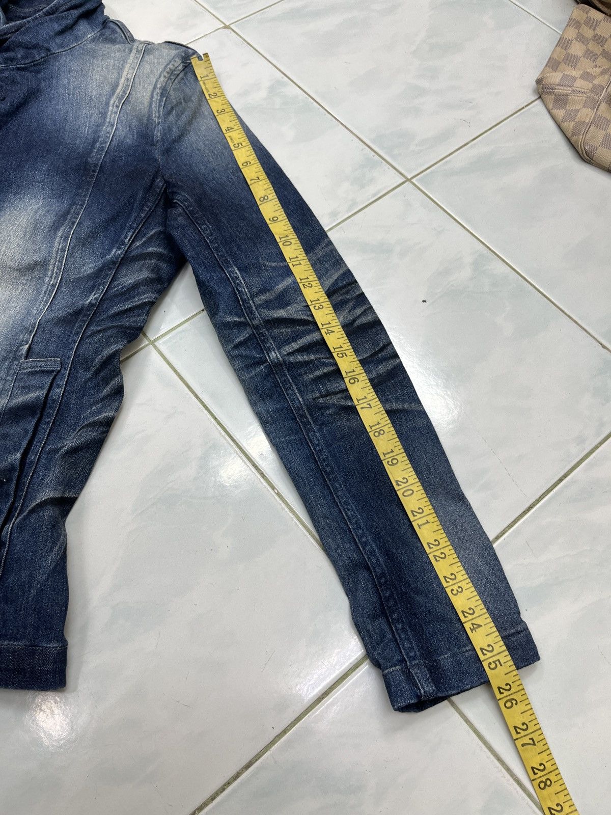 Tornado Mart 🔥🔥🔥ARCHIVE TORNADO MART ELASTIC DENIM JACKET Size S / US 4 / IT 40 - 18 Thumbnail