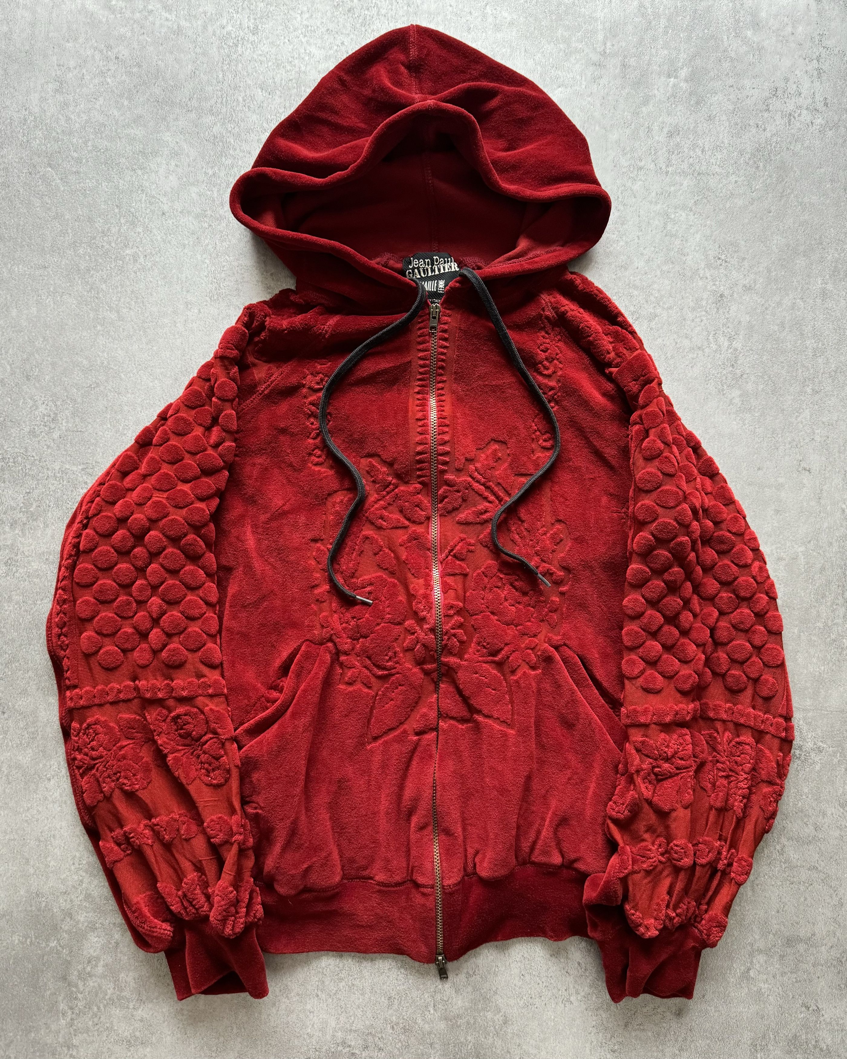 image of Archival Clothing x Jean Paul Gaultier 2000S Jean Paul Gaultier Red Elite Threads Emporium Sweater,