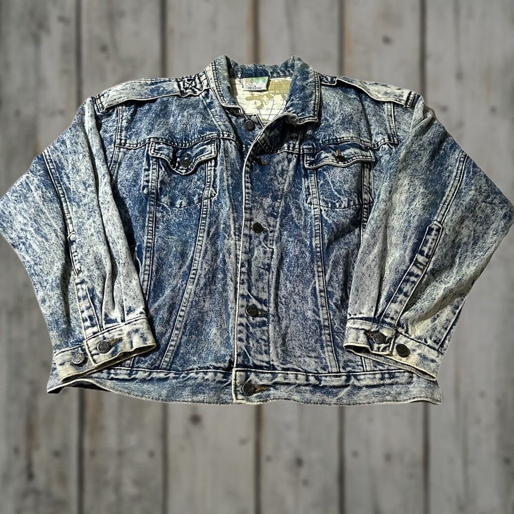 Equipment VINTAGE Urban Equipment Denim Jacket Mens Size S 80s Acid Wash Blue Jacket Size US S / EU 44-46 / 1 - 1 Thumbnail