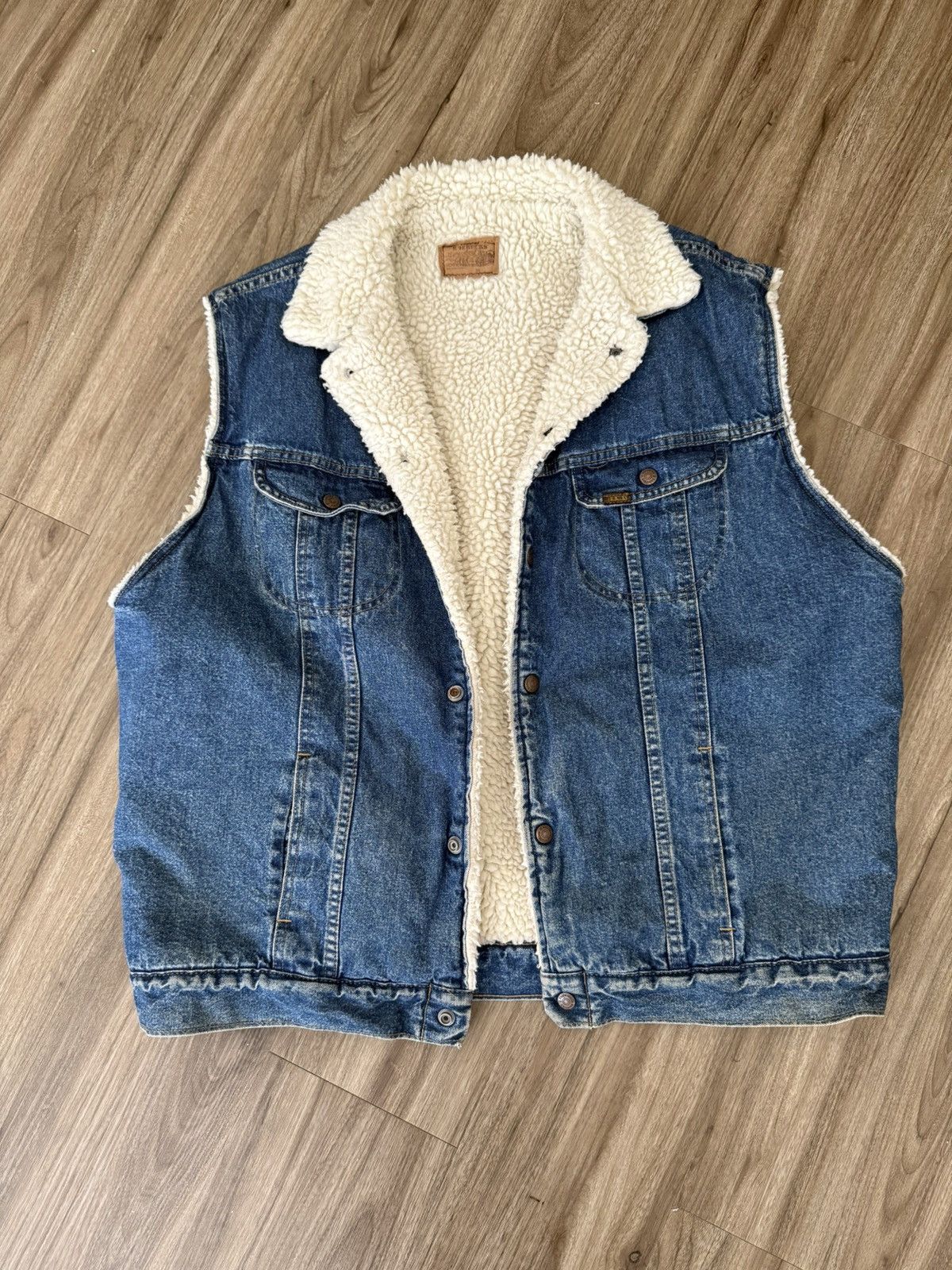 Other Vintage Genuine Roebucks Western blue jean vest Size US XL / EU 56 / 4 - 2 Thumbnail