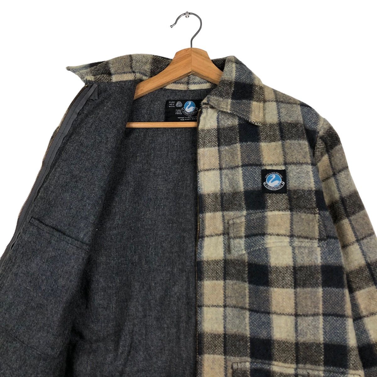 Japanese Brand 🔥Vintage 80s Chore Wool Jacket Swanndr1 Made in New Zealand Size US M / EU 48-50 / 2 - 12 Thumbnail