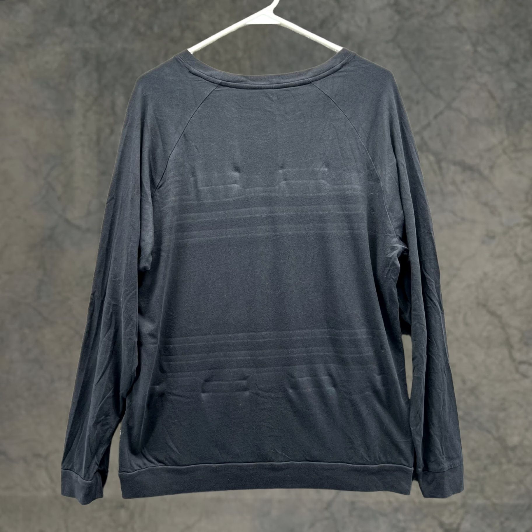 Bonobos Bonobos Shirt Mens Large Black Long Sleeve Slim Fit Cotton Crewneck Fleece Shirt Size US L / EU 52-54 / 3 - 1 Thumbnail