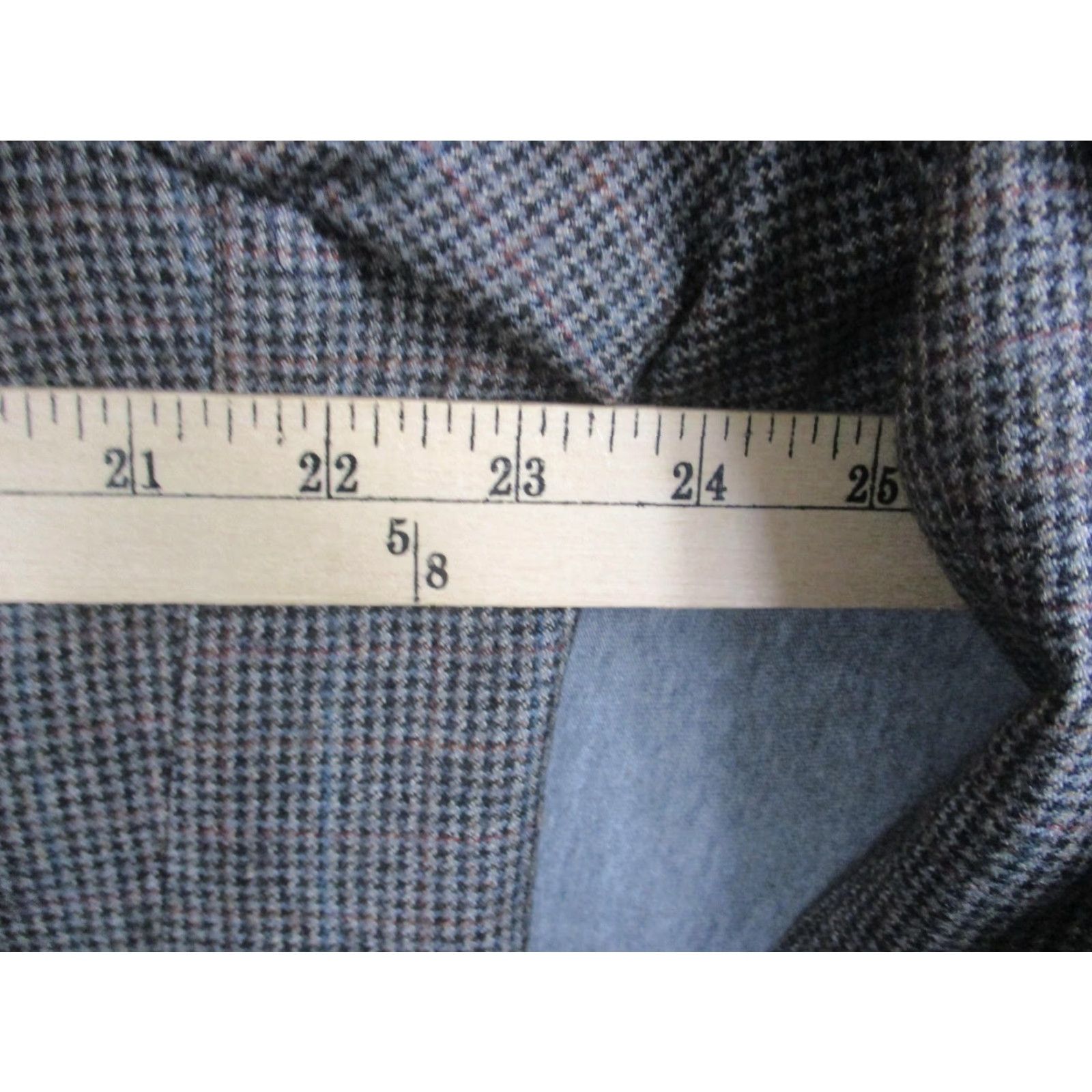 Paul Stuart VINTAGE Paul Stuart Sport Coat Blazer Mens 48 Long Brown Houndstooth Wool 90s Size 48R - 4 Thumbnail