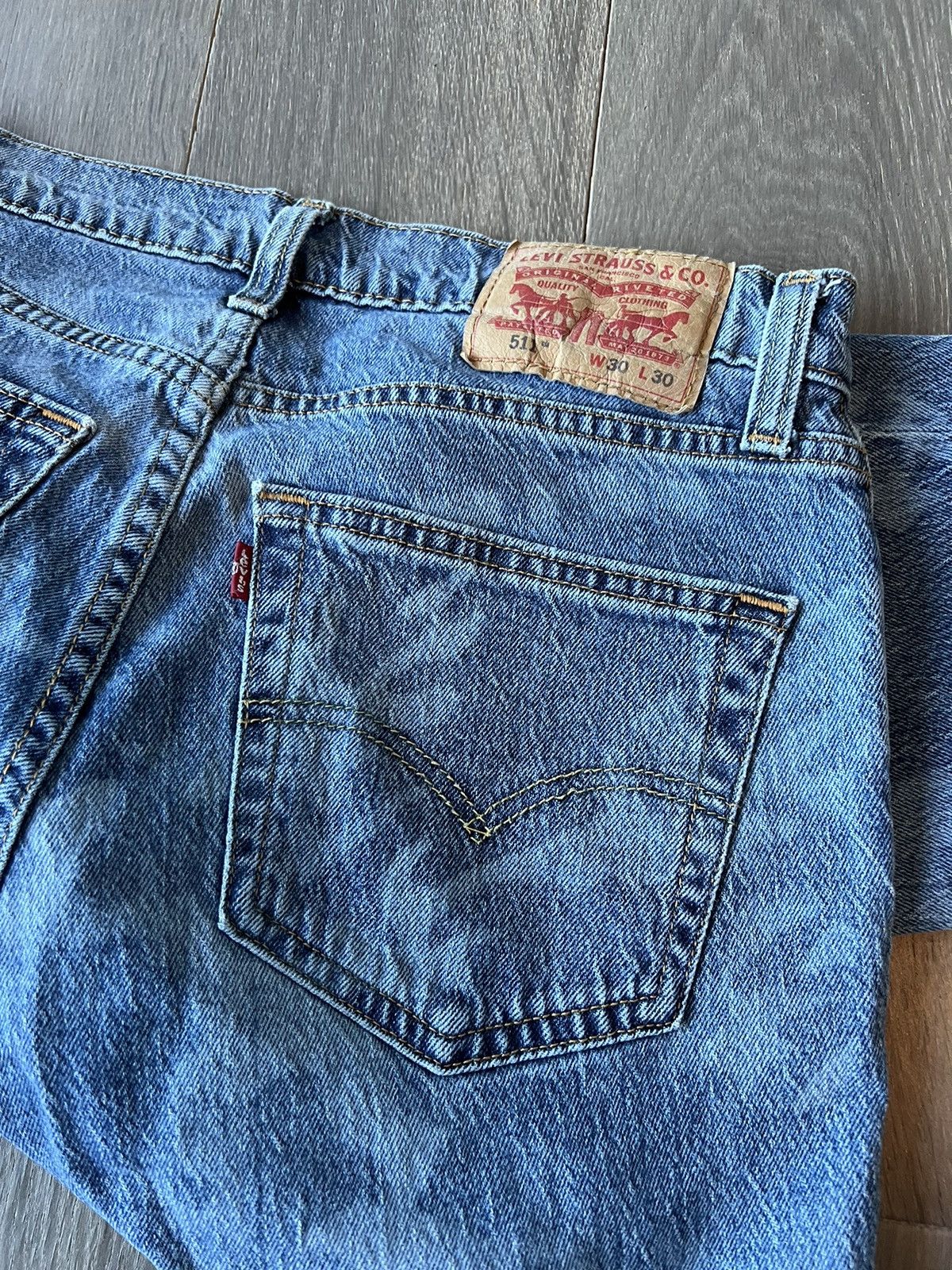 Levi's Levi blue camo denim Size US 30 / EU 46 - 2 Thumbnail