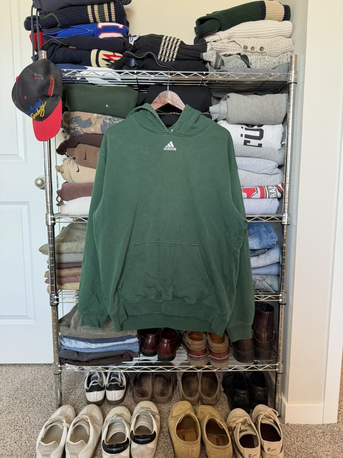 Adidas Vintage adidas hoodie Size US XL / EU 56 / 4 - 1 Thumbnail