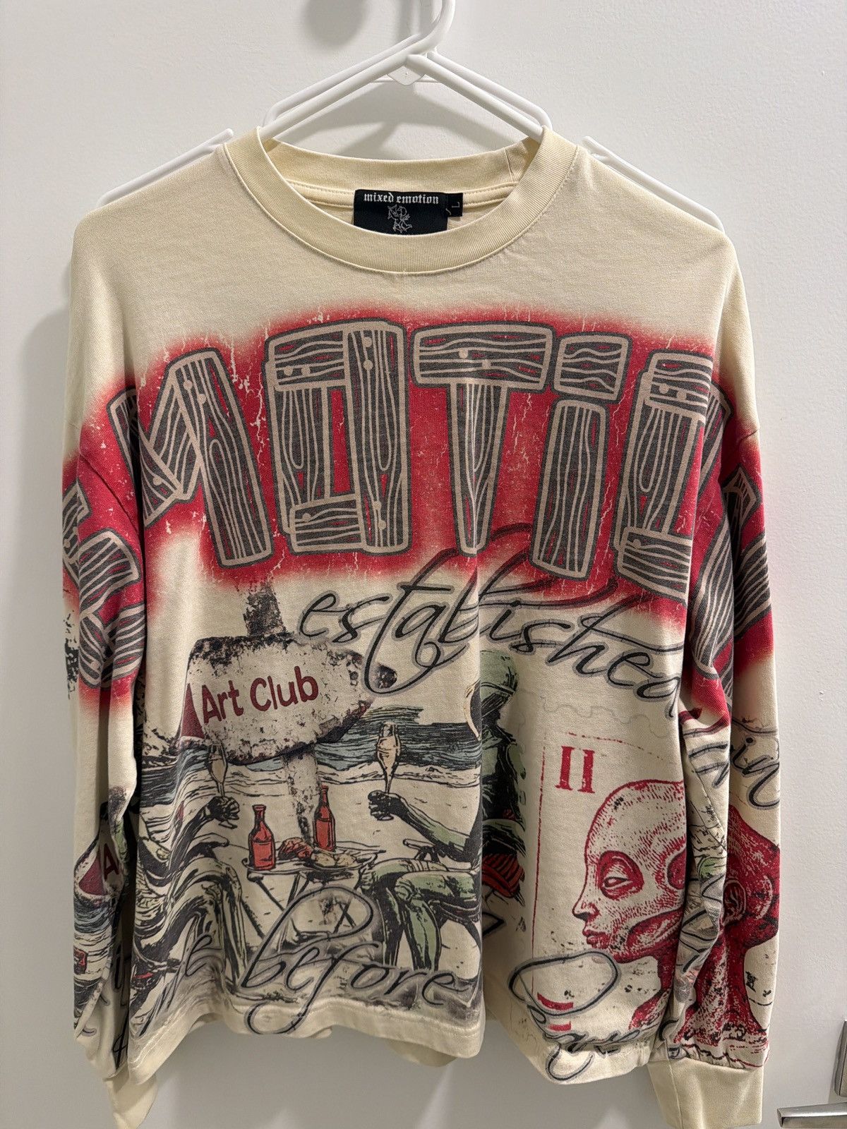 Other Mixed emotions art club cream long sleeve Size US L / EU 52-54 / 3 - 1 Thumbnail