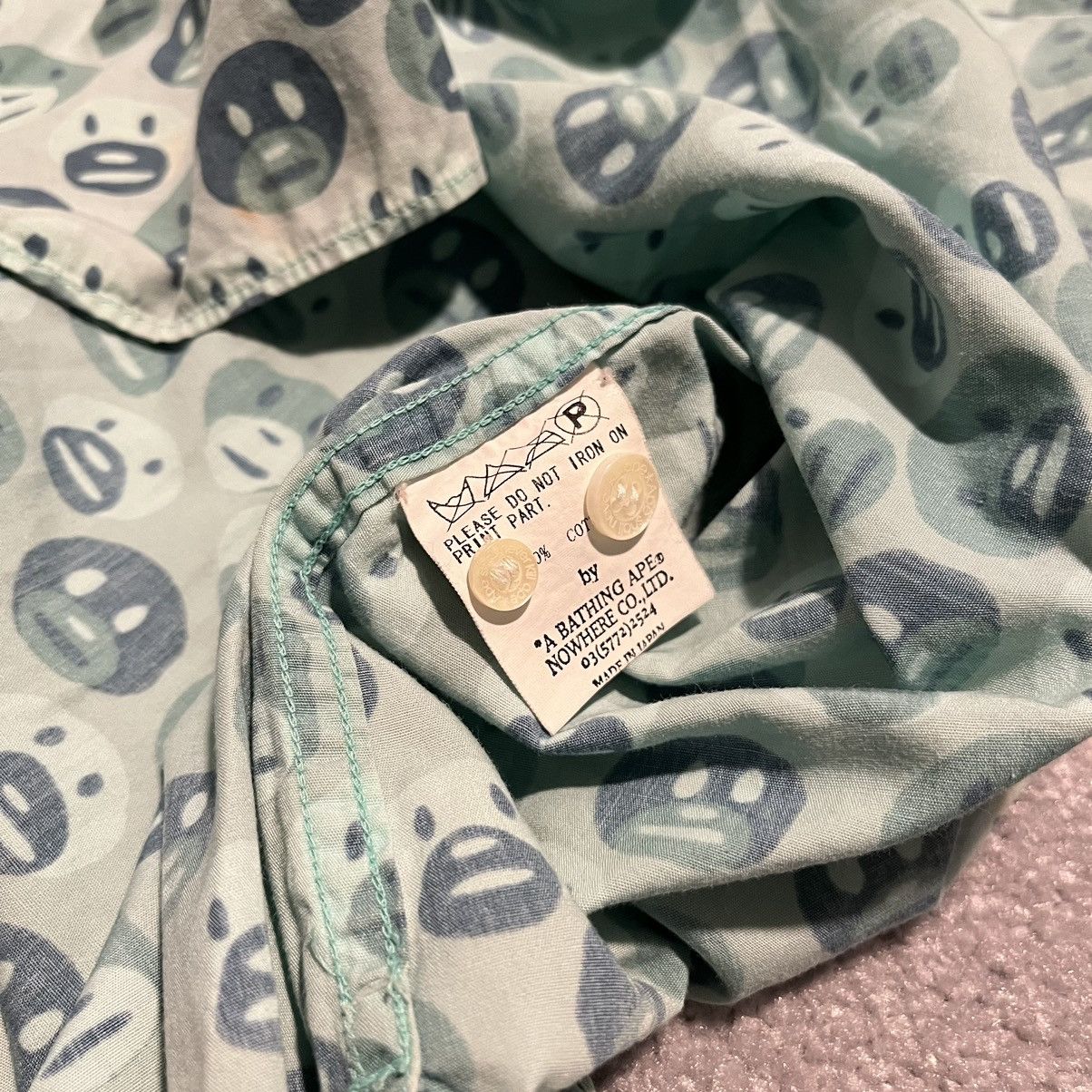 Bape A Bathing Ape Bape X Gary Panter Baby Milo S/S Button Shirt Size US XL / EU 56 / 4 - 8 Thumbnail