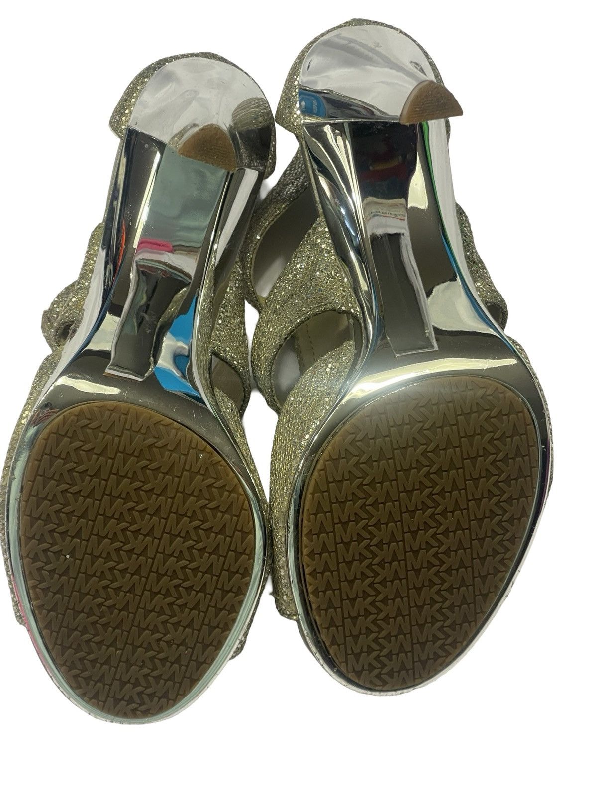 Michael Kors Michael Kors Berkley Sparkly Glitter Front Zip Heels Size 6 Size US 6 / IT 36 - 2 Thumbnail