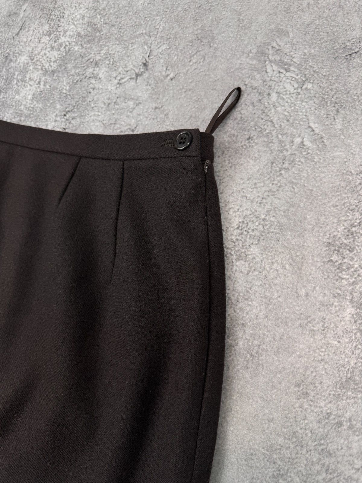 Prada Prada Women Wool Classic Brown Skirt Size 42(XS) Size 28" / US 6 / IT 42 - 3 Thumbnail