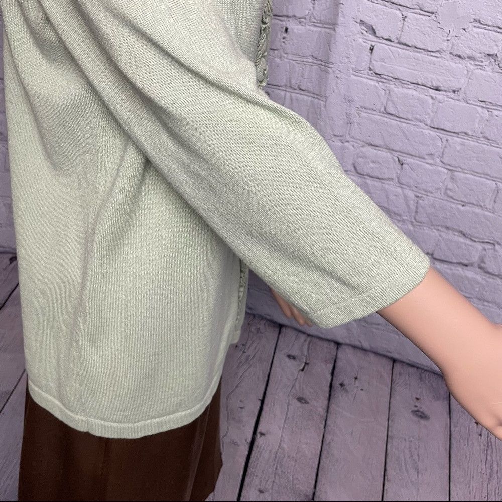 Other NWT New Christopher & Banks Sage Cotton Sage Button Details Size M / US 6-8 / IT 42-44 - 9 Thumbnail