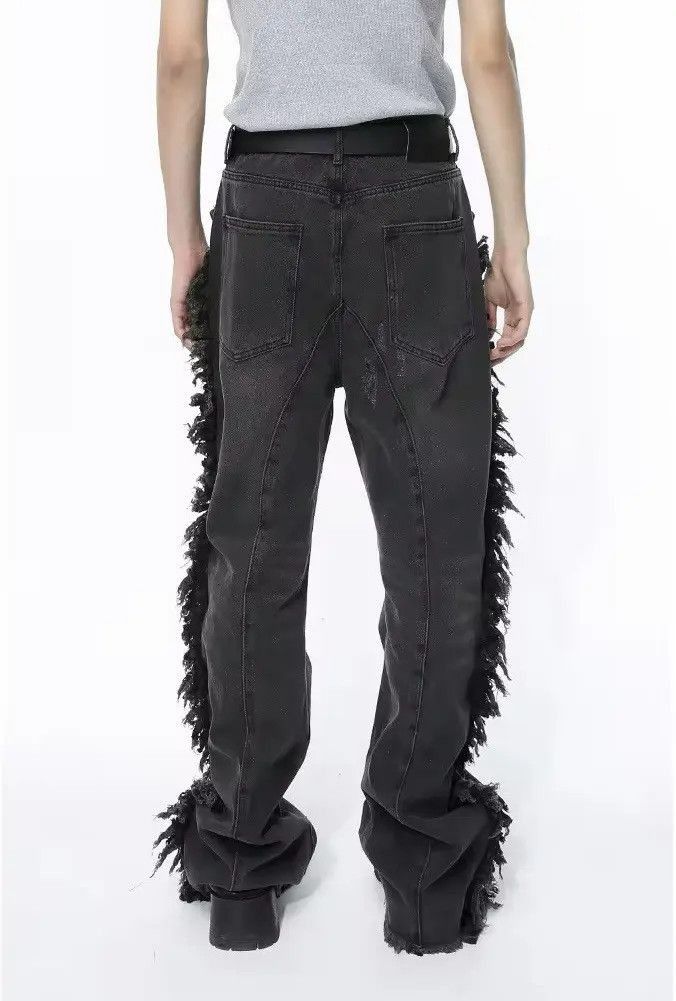 Japanese Brand Design Streetwear Splicing Distressed Jeans Pants Size US 30 / EU 46 - 4 Thumbnail