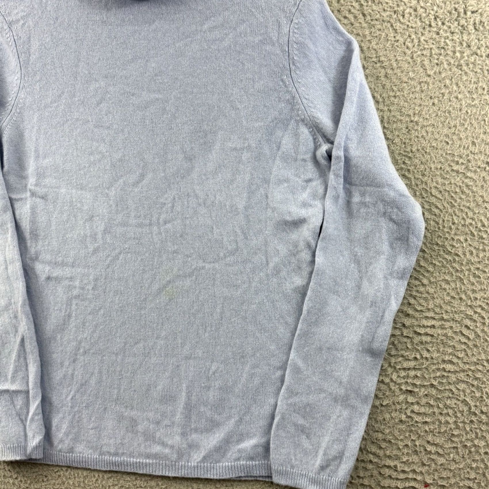 Vintage Cashmere Charter Club Sweater Women’s Medium Blue Knit Turtleneck Pullover Size M / US 6-8 / IT 42-44 - 5 Thumbnail