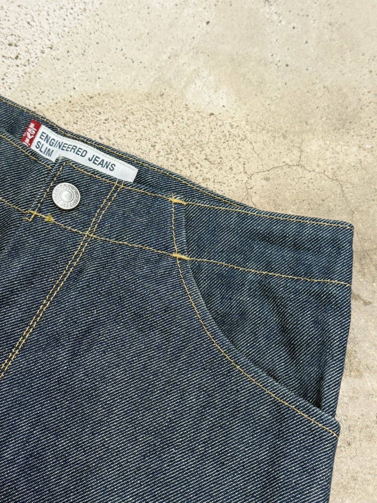 Levi's Levis Engineered Jeans Slim Unisex Denim Pants Size 25" / US 0 / IT 36 - 8 Thumbnail