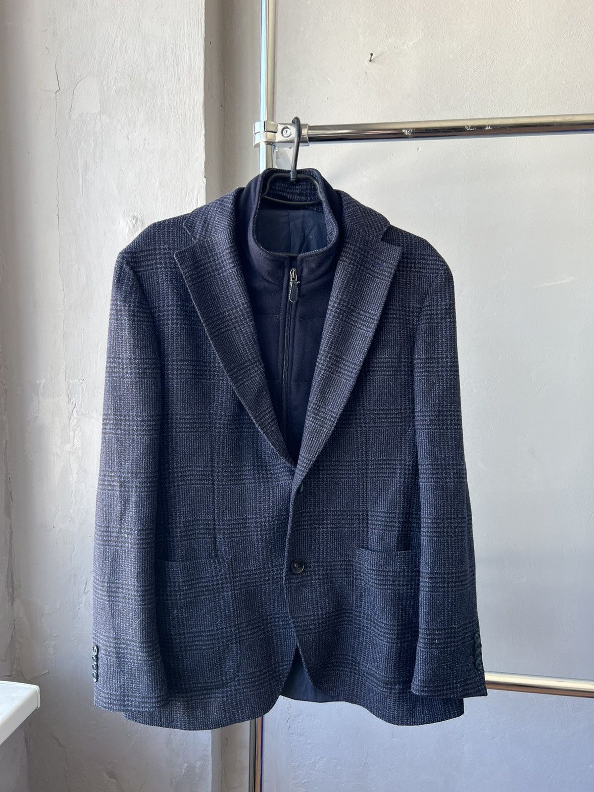 L.B.M. 1911 L.B.M 1911 TAILORED LIMITED WOOL BLAZER HYBRID COAT JACKET Size 50R - 2 Thumbnail