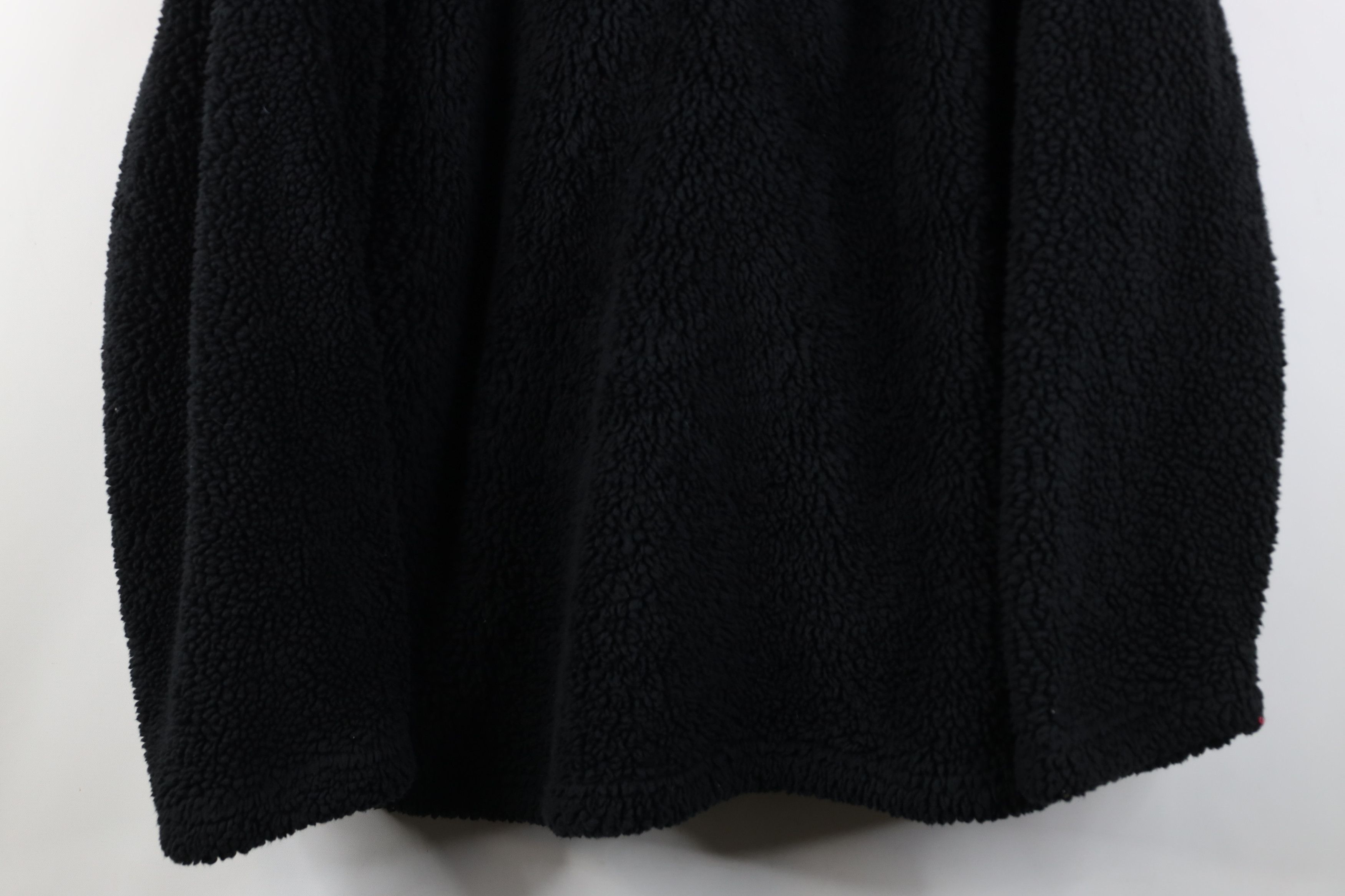Vintage Vintage Y2K Streetwear Pile Fleece Pullover Sweater Black Size US XL / EU 56 / 4 - 3 Thumbnail