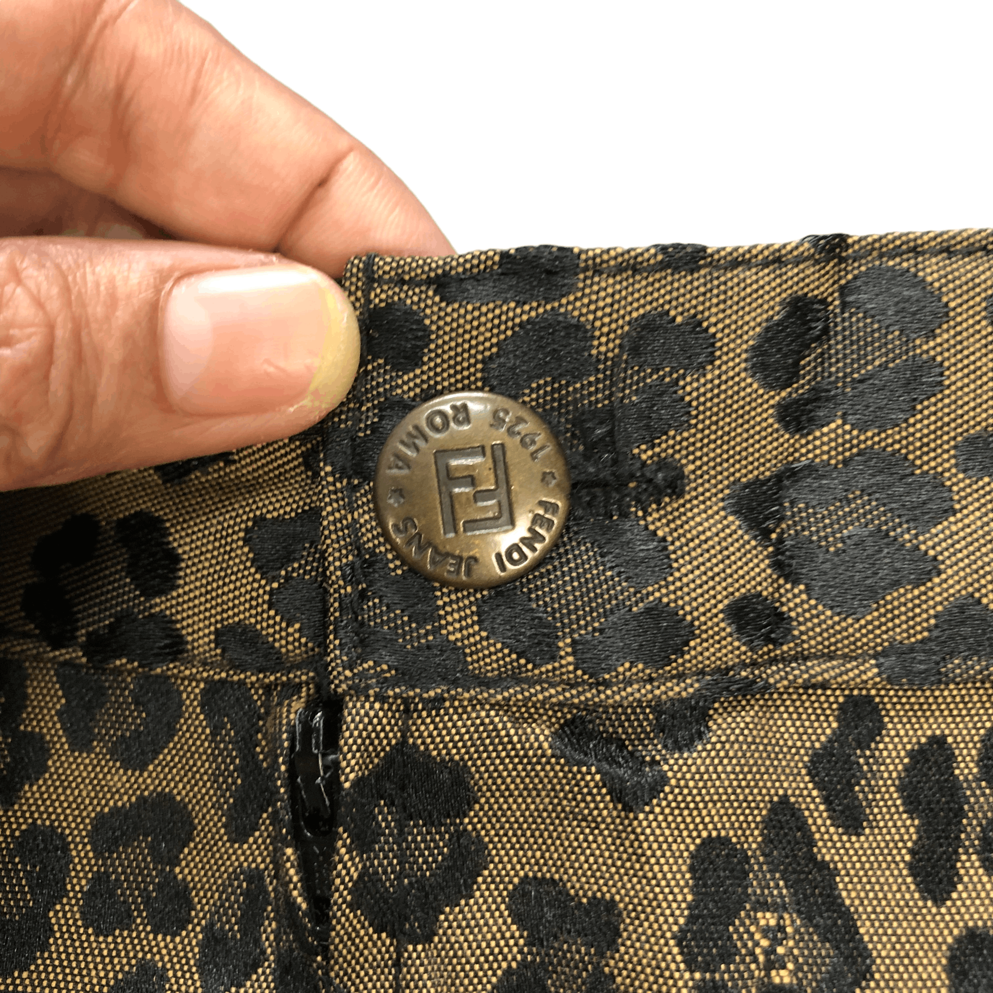 Fendi FENDI JEANS LEOPARD SKIN DESIGNS MINI SKIRTS #6249-220 Size 23" - 8 Thumbnail