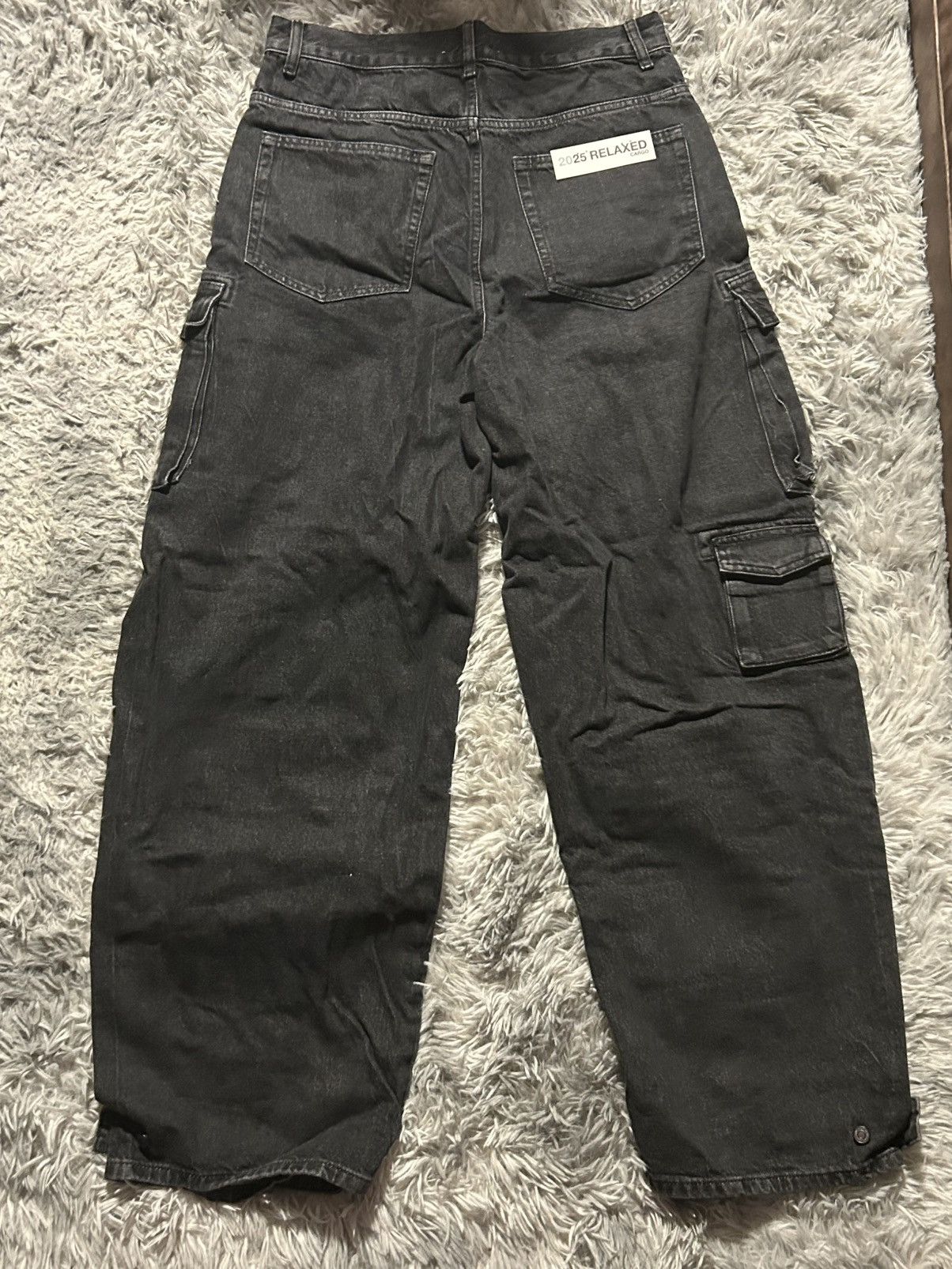 Zara Zara relaxed cargo denim pants size 31 Size US 31 - 2 Thumbnail