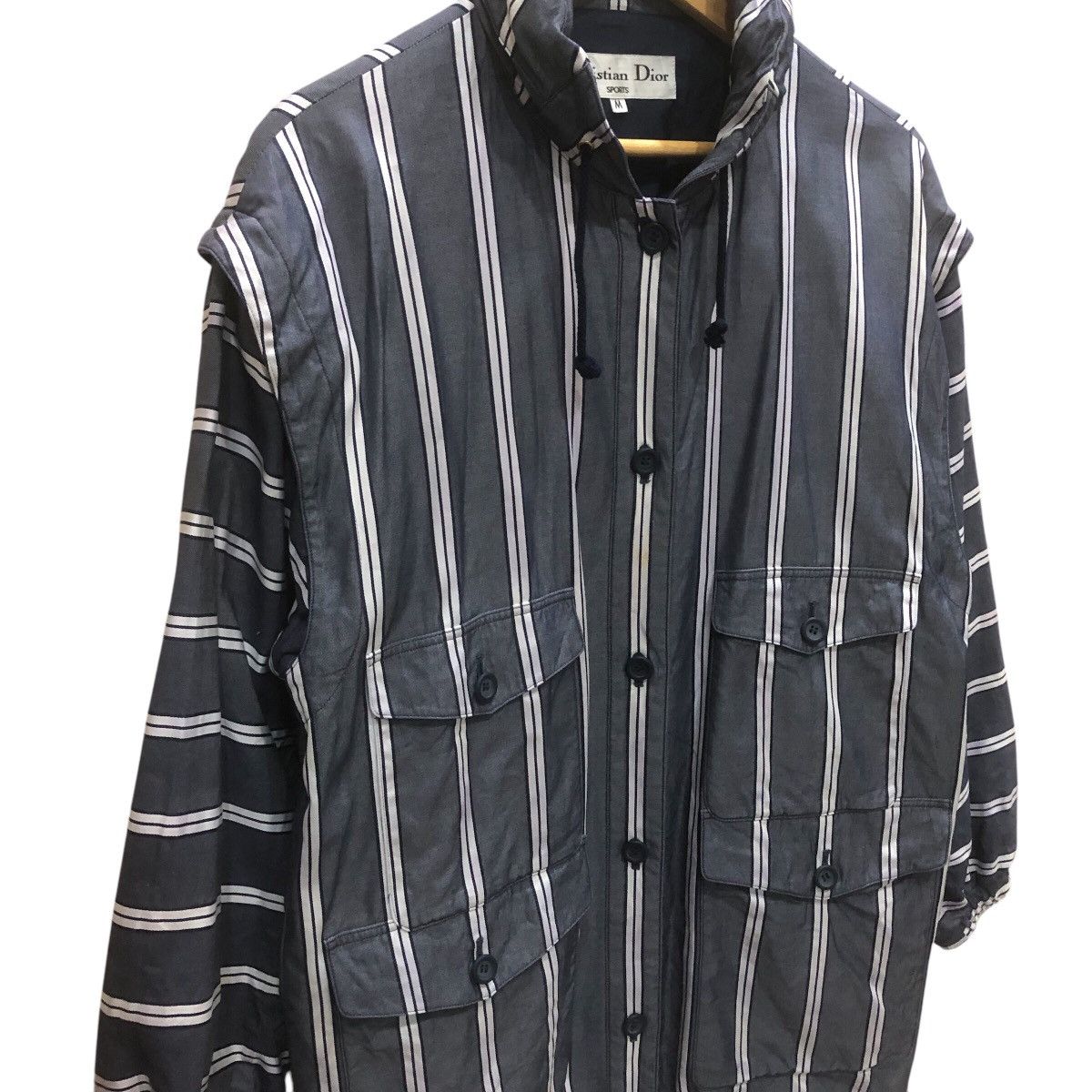 Christian Dior Monsieur Christian Dior Sports Weave Stripe Button Hodie Jacket Size US M / EU 48-50 / 2 - 3 Thumbnail