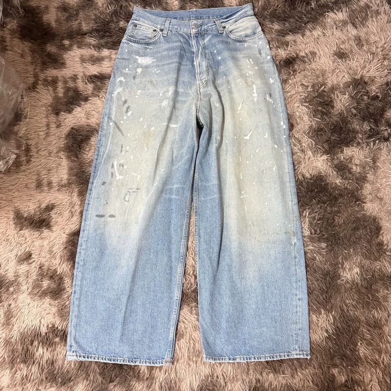 Acne Studios acne studios Blue splash-ink made old jeans 2502-Nextarrow Size US 30 / EU 46 - 1 Thumbnail