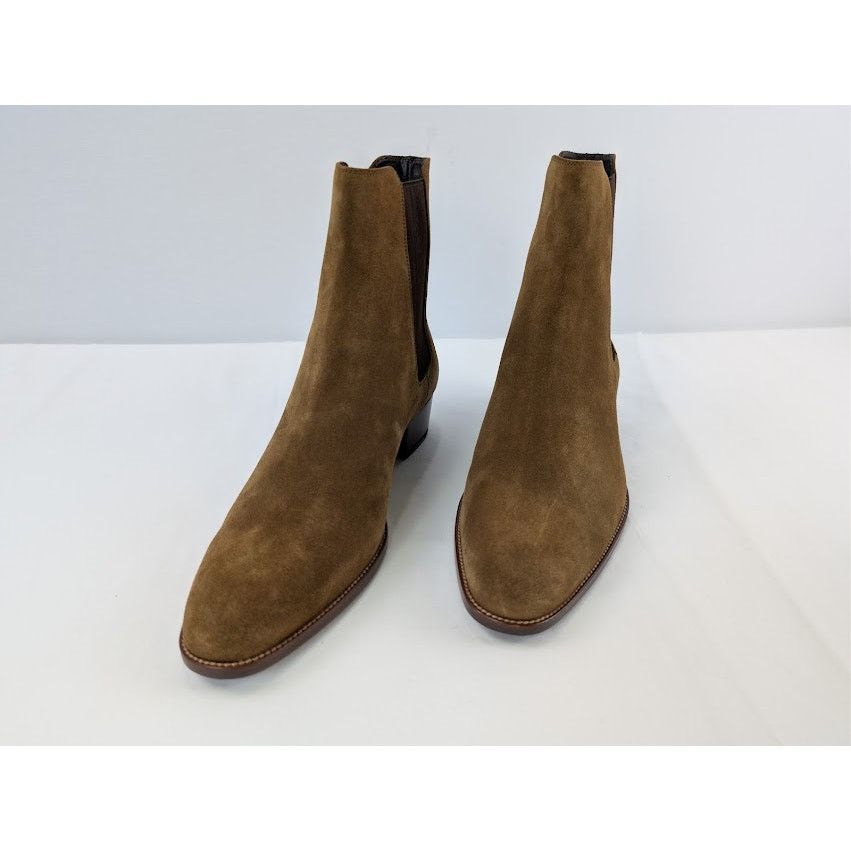 Saint Laurent Paris o1rshd1 Leather Gorain Florence Horsebit Loafer Boots Brown Size US 9 / EU 42 - 10 Thumbnail