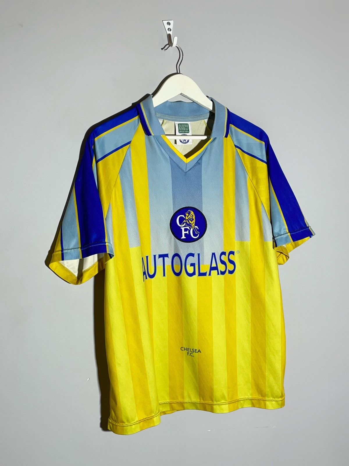Chelsea Soccer Chelsea FC Vintage 1997/98 Score Draw Football Shirt Size US L / EU 52-54 / 3 - 2 Thumbnail
