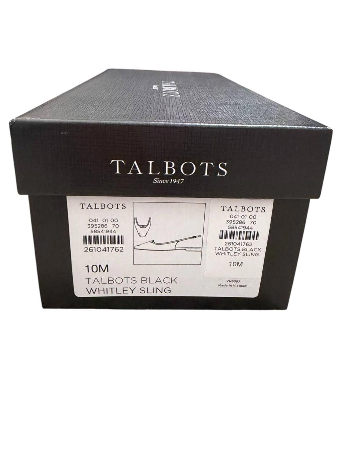 Other Talbots Black Whitley Slingback Flats – Size 10M Size US 10 / IT 40 - 5 Thumbnail