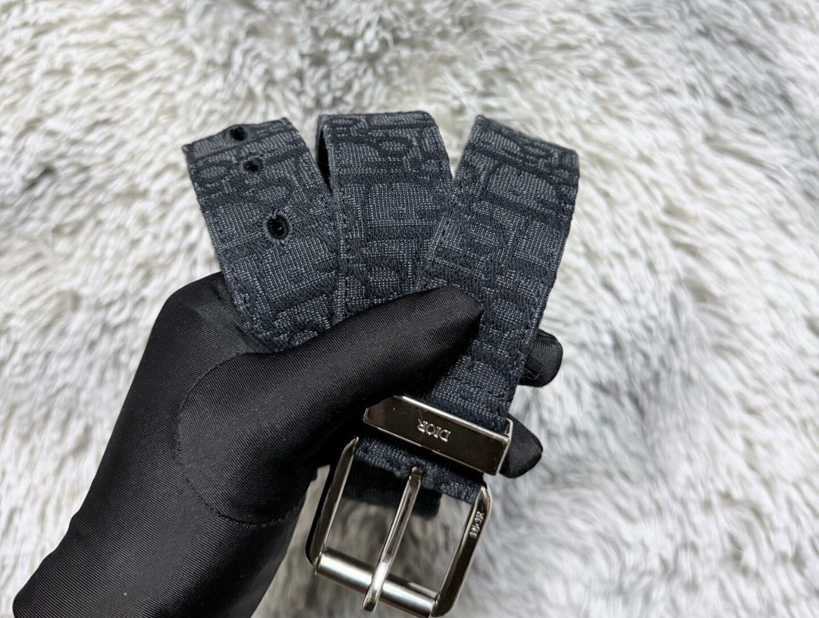 Dior dior black woven leather belt size 95. Size ONE SIZE - 1 Thumbnail