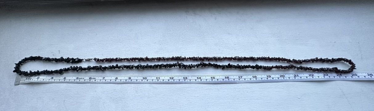 Raf Simons SS04 Duo Stone Chain w Onyx and Garnet Size ONE SIZE - 8 Thumbnail
