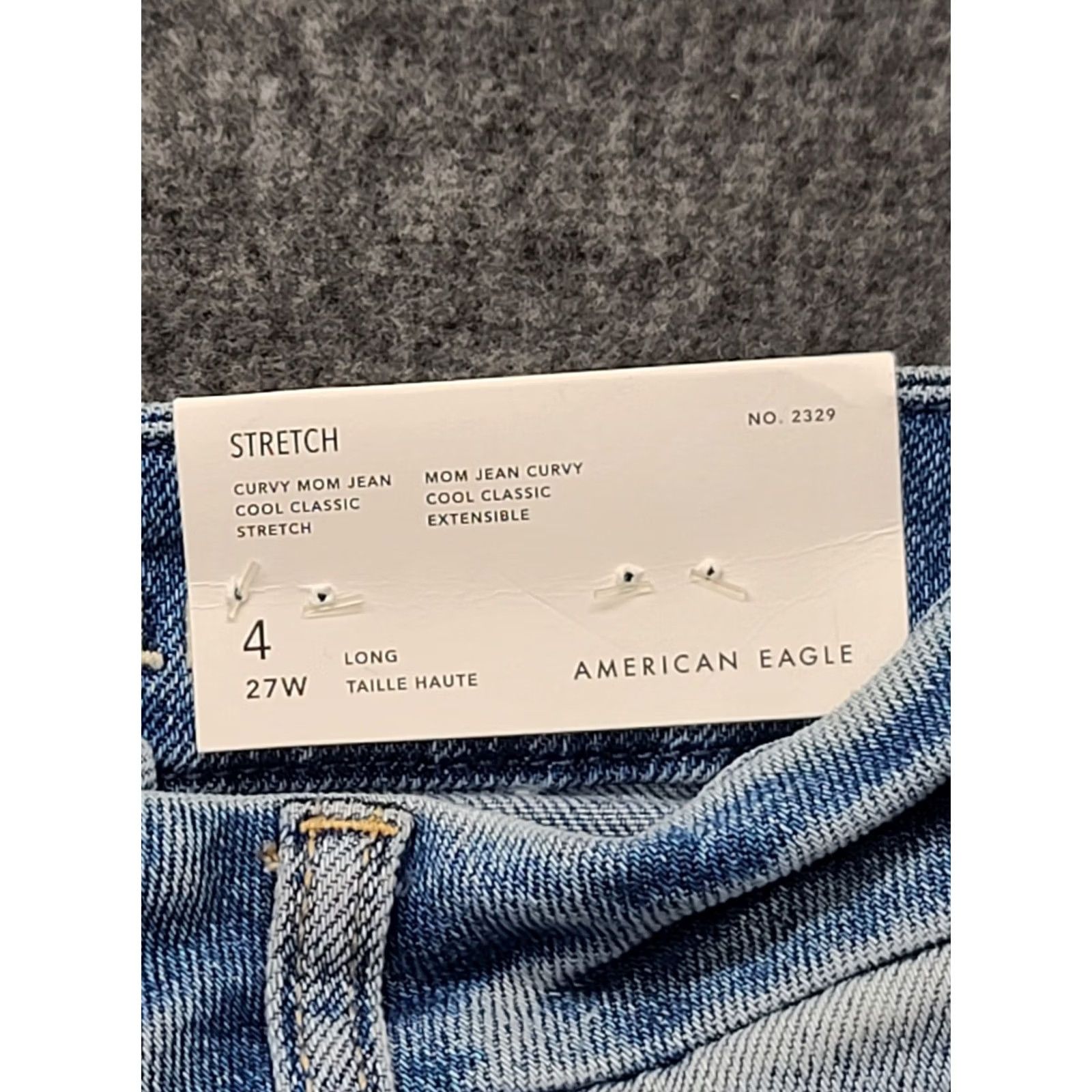 American Eagle Outfitters VINTAGE American Eagle Outfitters Jeans Womens 4 Long Curvy Mom High Rise Distressed 90s Grunge Black Denim 5-Pocket Mens Womens Girls Boys Size 27" / US 4 / IT 40 - 2 Thumbnail