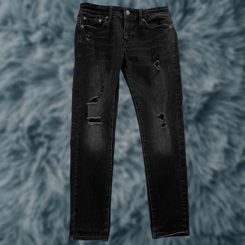 American Eagle Outfitters American Eagle Jeans Adult 30 Black Skinny Distressed Airflex Stretch Pants Mens Size US 30 / EU 46 - 1 Thumbnail