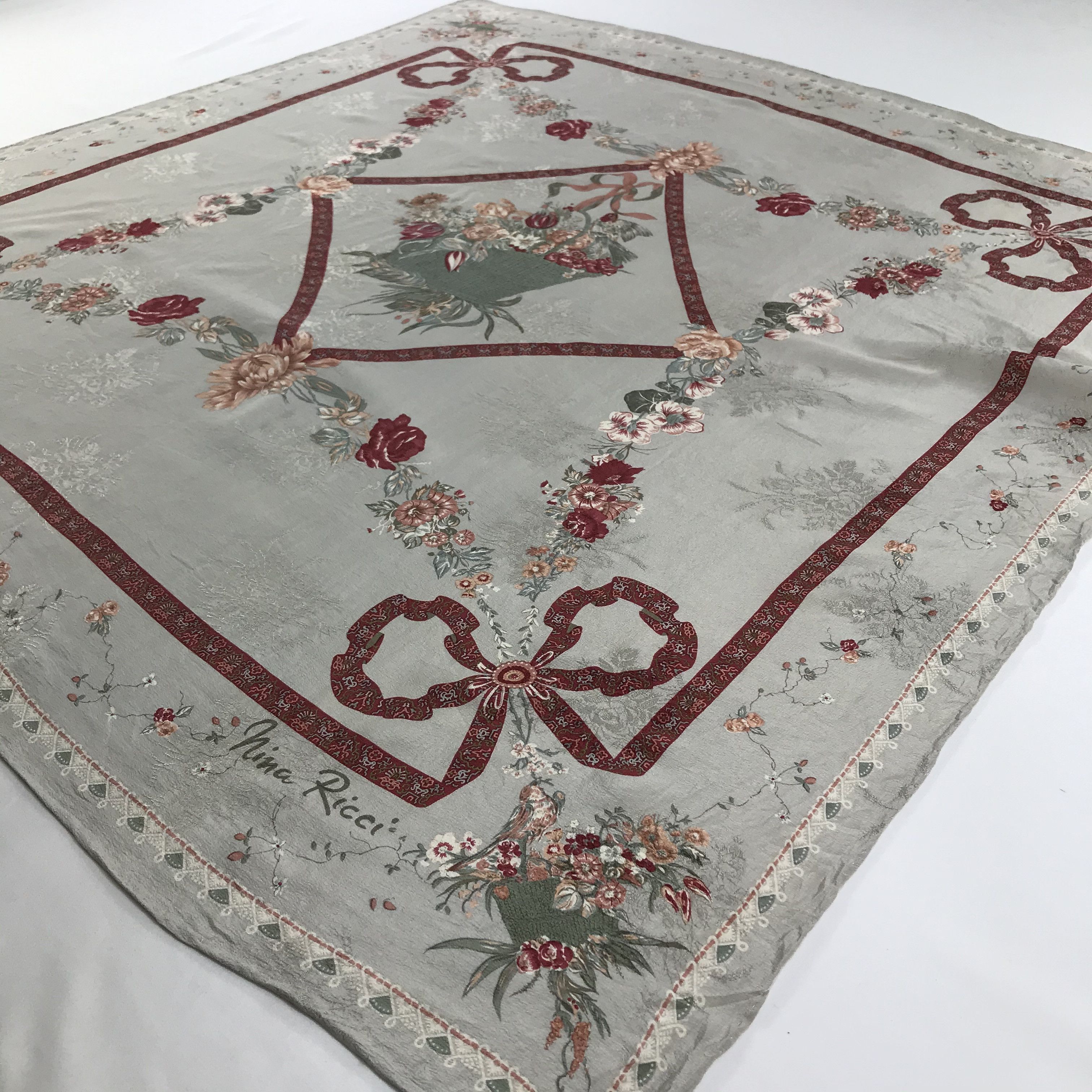 Nina Ricci Vintage Nina Ricci Silk Scarf Size ONE SIZE - 3 Thumbnail