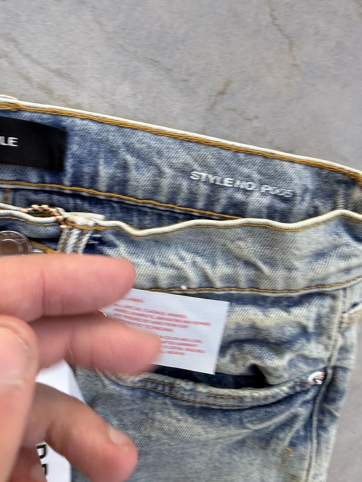 Purple Brand Purple Brand P005 Polished Pumice Denim Jeans Blue Size 28 Size US 28 / EU 44 - 4 Thumbnail