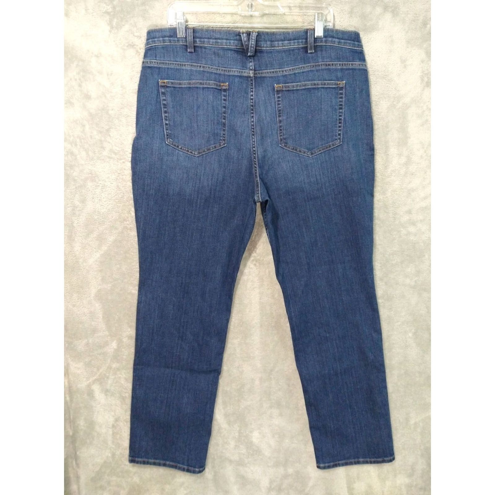 Duluth Trading Company Duluth Trading Co. Jeans Womens 16x29 Blue Daily Denim DuluthFlex Slim Leg Stretch Jeans Size 38" / US 16 / IT 52 - 2 Thumbnail