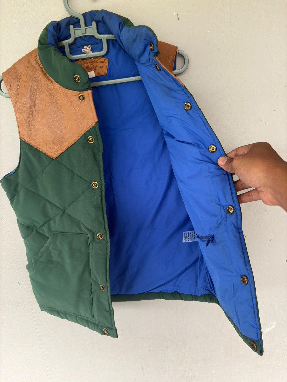 Pherrow's Vtg Pherrow’s Quilted Puffer Vest Leather Trimmed Design Size US S / EU 44-46 / 1 - 3 Thumbnail
