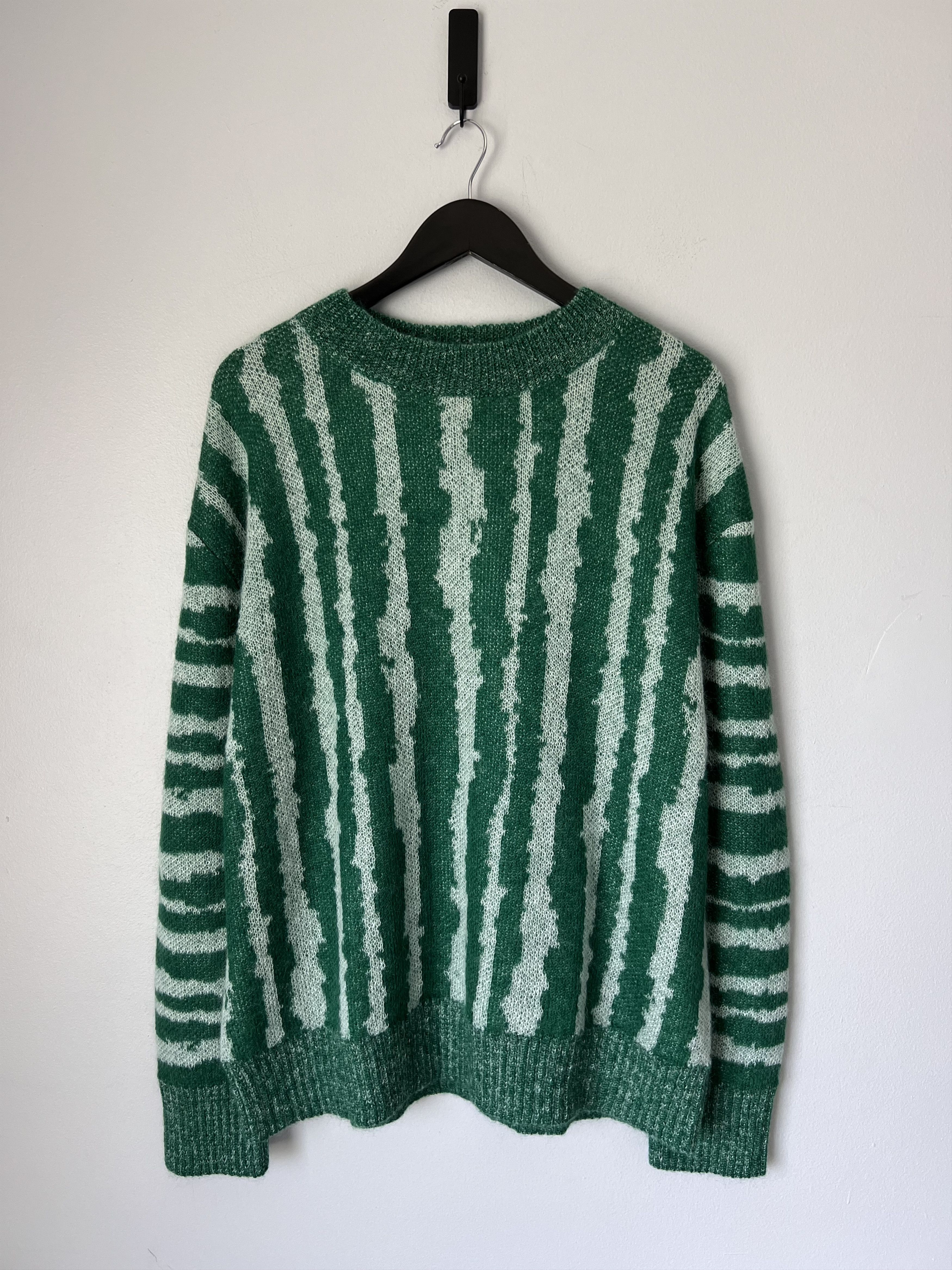 DENIM TEARS Denim Tears Rind Mohair Sweater in Green Size US XXL / EU 58 / 5 - 1 Thumbnail