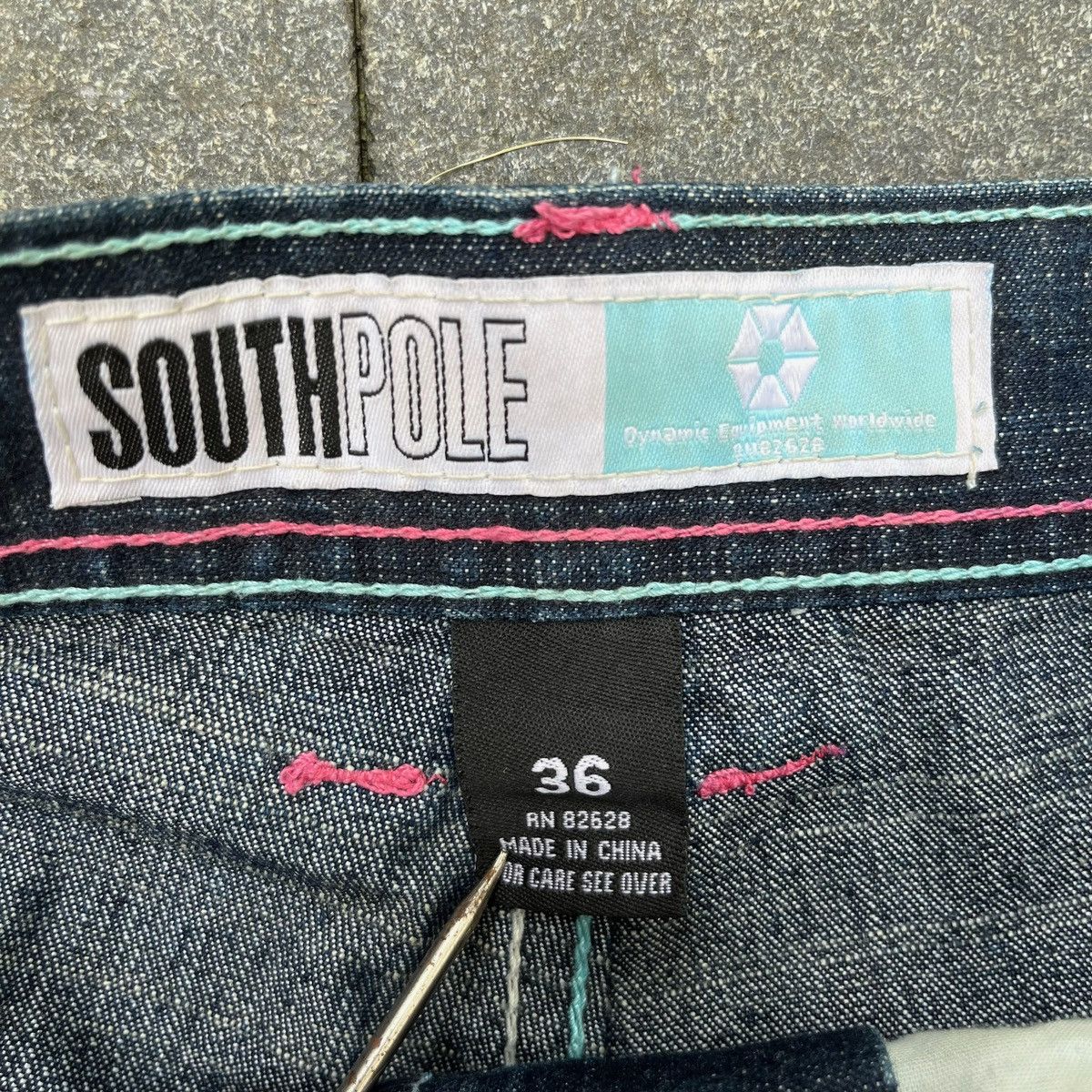 Southpole × Vintage Crazy Vintage South Pole Embroidered Denim Jeans Size US 36 / EU 52 - 3 Thumbnail