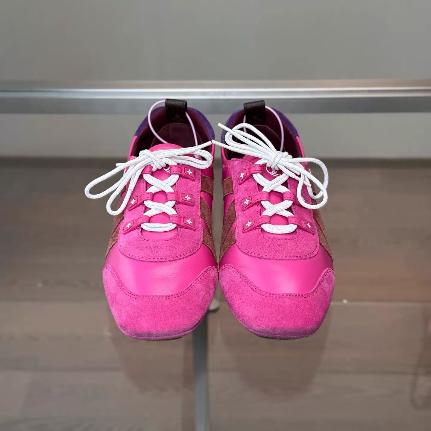 Louis Vuitton LV women's Sneakerina Magenta Ballet Deacon 38.5 Size US 8 / IT 38 - 2 Thumbnail