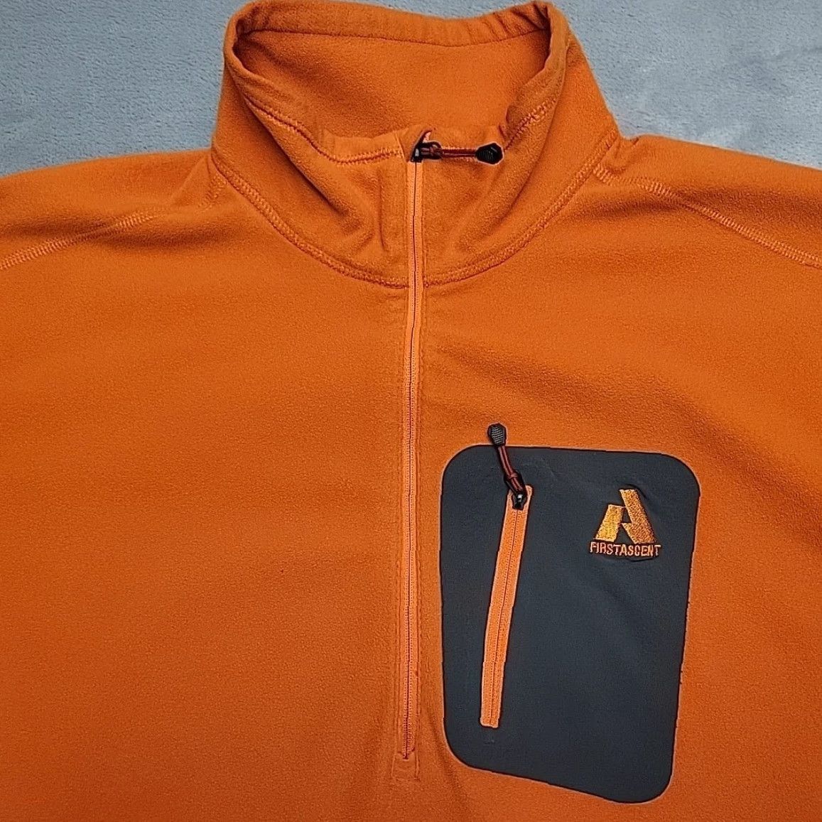 Eddie Bauer VINTAGE Eddie Bauer First Ascent Sweater Mens L Orange 1/4 Zip Fleece Pullover Outdoors Size US L / EU 52-54 / 3 - 4 Thumbnail