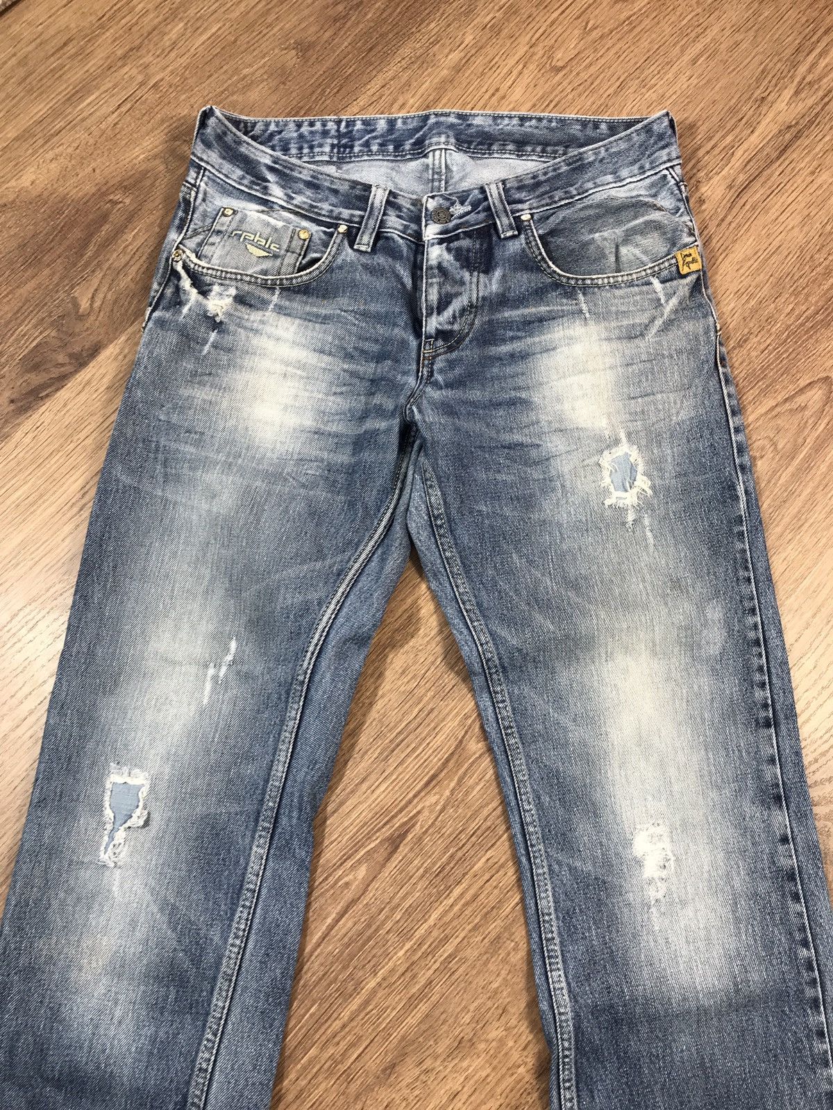 Japanese Brand × Vintage Vintage Denim Republic Jeans Size US 32 / EU 48 - 4 Thumbnail