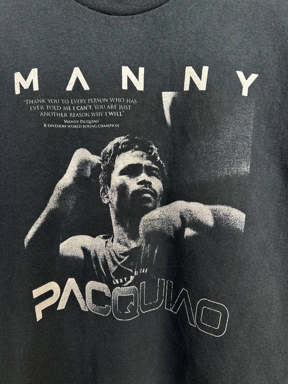 Vintage Manny Pacquiao Graphic Boxing Tee Black Short Sleeve T-Shirt Size US L / EU 52-54 / 3 - 7 Thumbnail