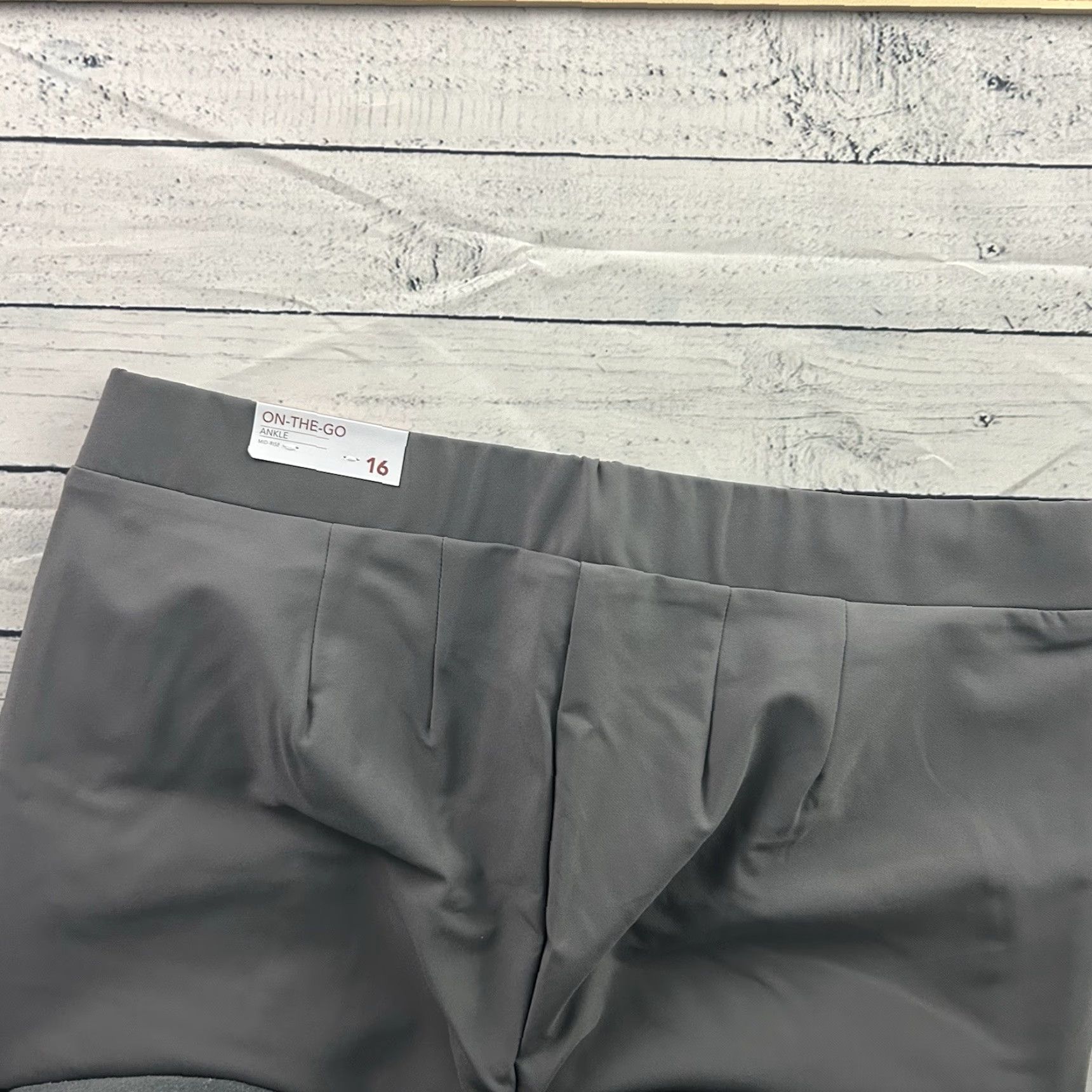 Vintage Lane Bryant Pants Women 16 Gray Ankle On The Go Mid-Rise Size 38" / US 16 / IT 52 - 5 Thumbnail