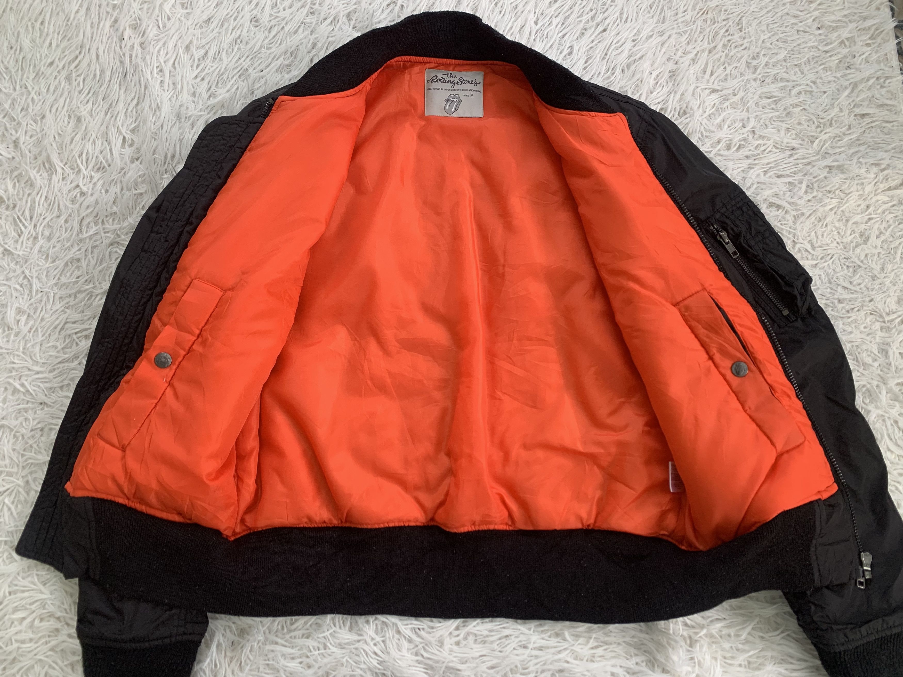 The Rolling Stones The Rolling Stones MA-1 Flight Bomber Jacket Size US M / EU 48-50 / 2 - 9 Thumbnail