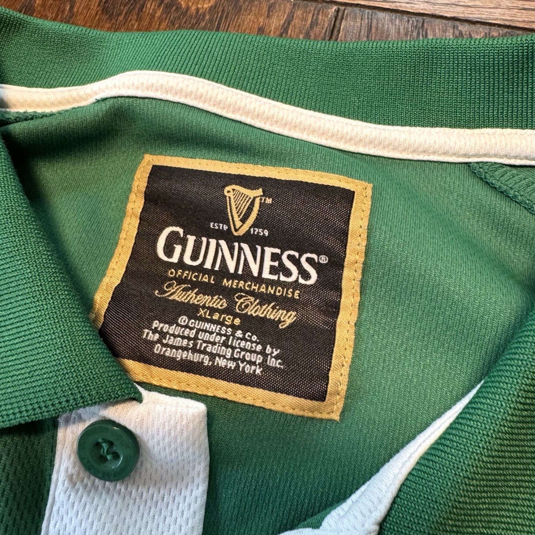 Vintage Guinness Polo Shirt Mens XL Green Embroidered Official Beer Logo Polo Shirt Vintage Mens XL Green Embroidered Guinness Logo Beer Retro Sports Size US XL / EU 56 / 4 - 6 Thumbnail
