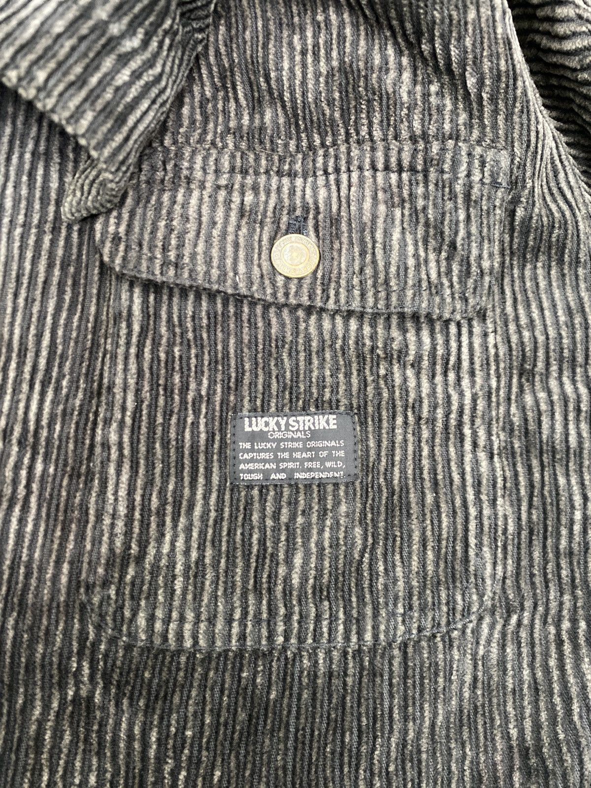Vintage VINTAGE LUCKY STRIKE CORDUROY DESIGN JACKET Size US L / EU 52-54 / 3 - 7 Thumbnail
