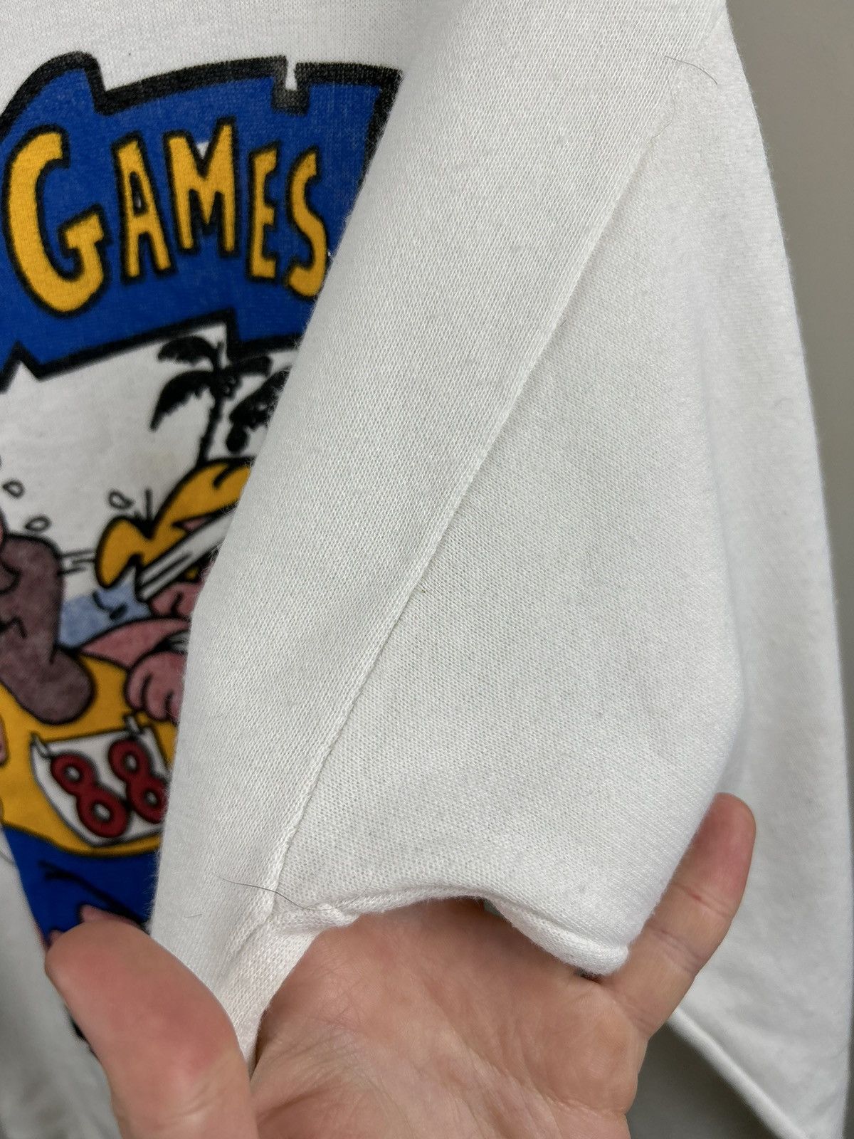 Vintage Vintage 80s The Flinstones Bedrock Games Sweatshirt Size US S / EU 44-46 / 1 - 9 Thumbnail