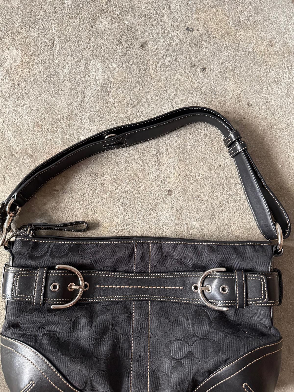 Coach Coach 2Way Signature Sufflette Shoulder Bag Black Size ONE SIZE - 3 Thumbnail