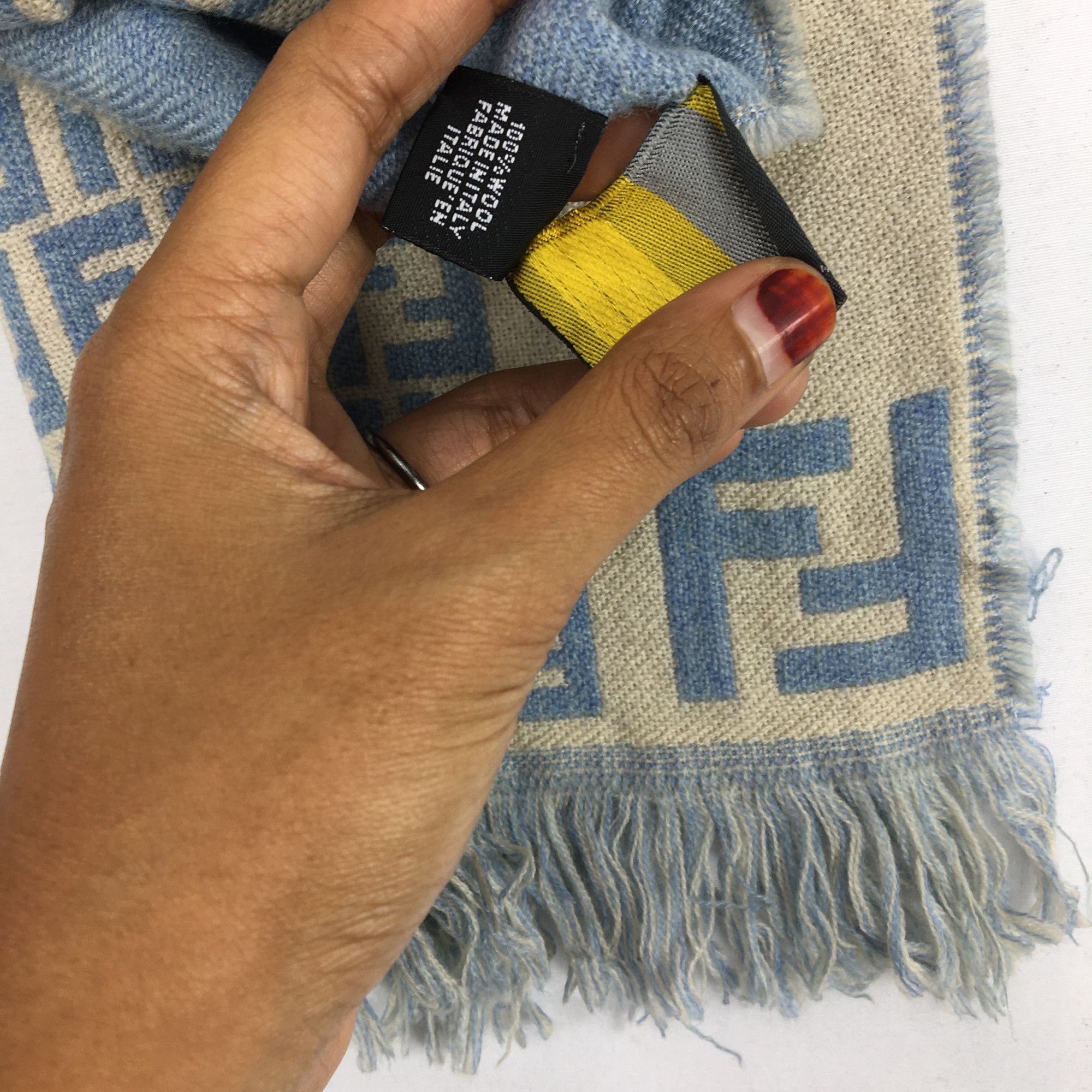 Fendi Vintage Fendi Scarf Muffler Wool Cashmere Scarves Size ONE SIZE - 4 Thumbnail