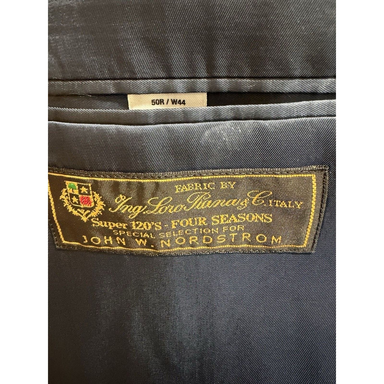 Nordstrom NWT Loro Piana Super 120s Wool John W Nordstrom Navy Blazer Size 50R - 5 Thumbnail