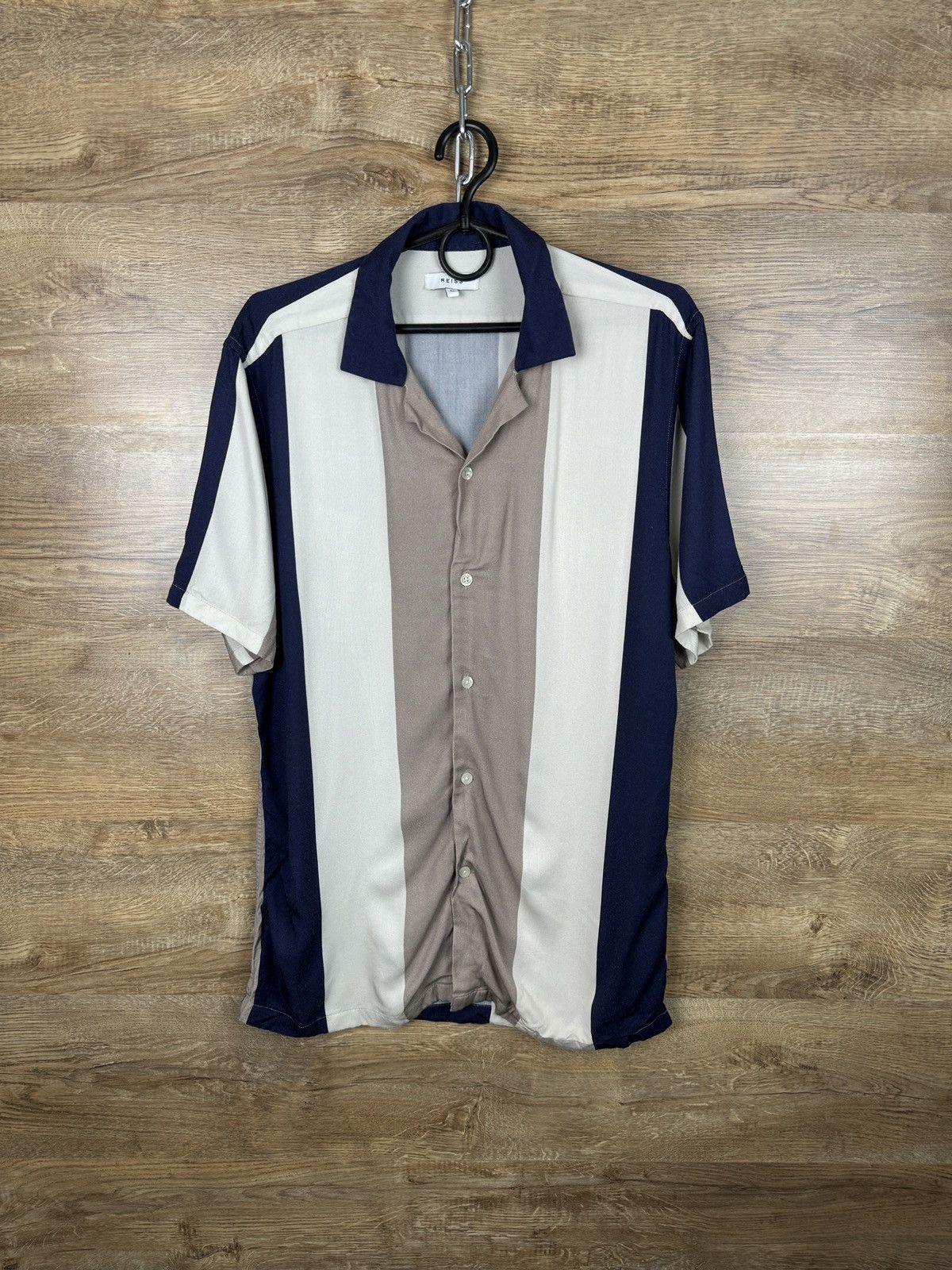 Japanese Brand Mens Reiss shirts button up luxury crazy Hawaiian viscose Size US M / EU 48-50 / 2 - 1 Thumbnail